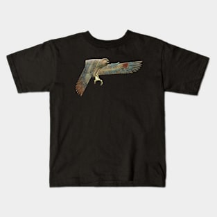 Horus Falcon Flying Kids T-Shirt